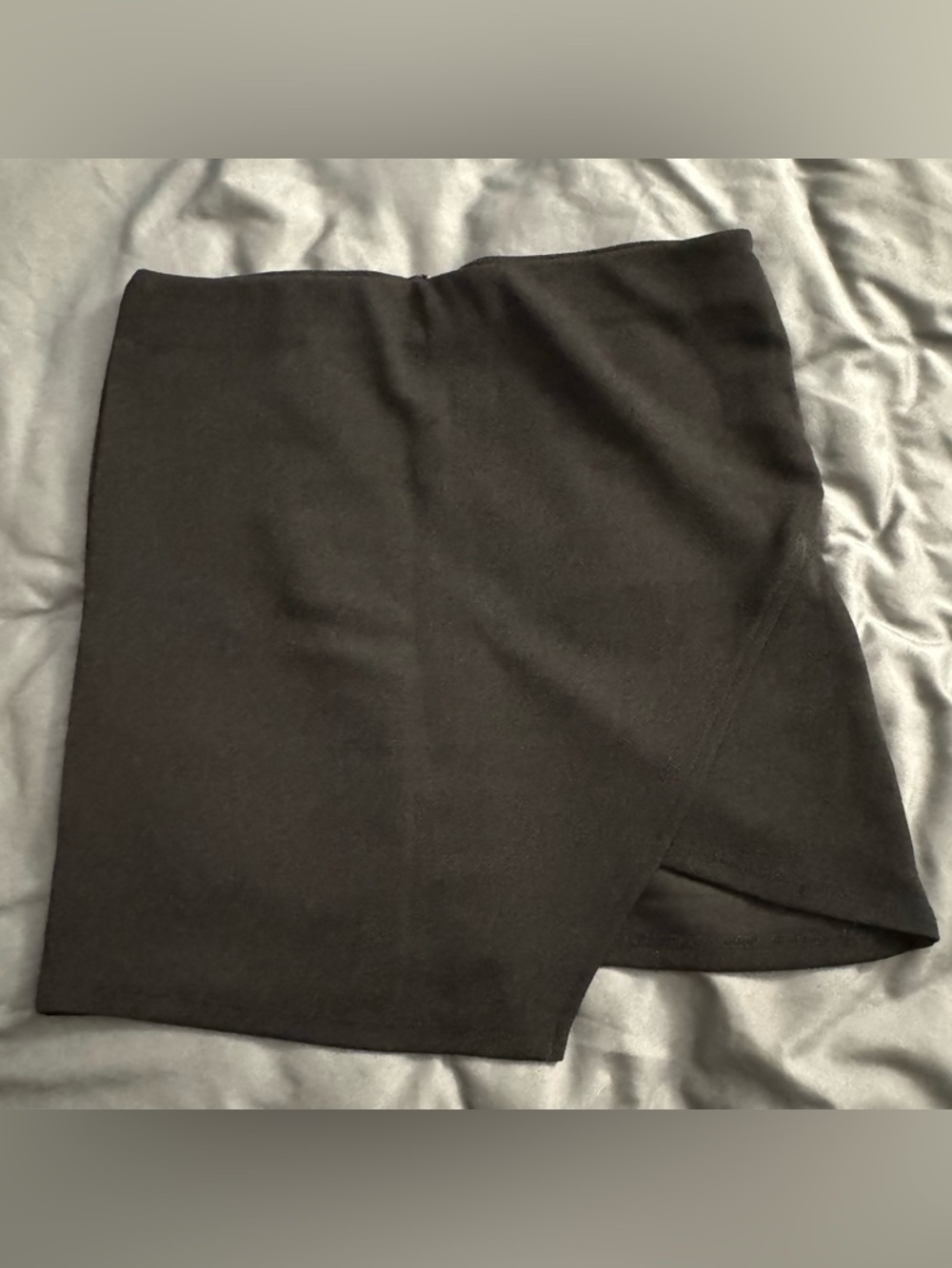 Forever 21 Black Mini Skirt with Wrap Front